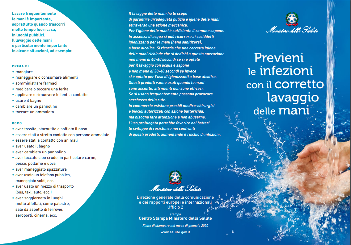 opuscolo informativo del Ministero della Salute