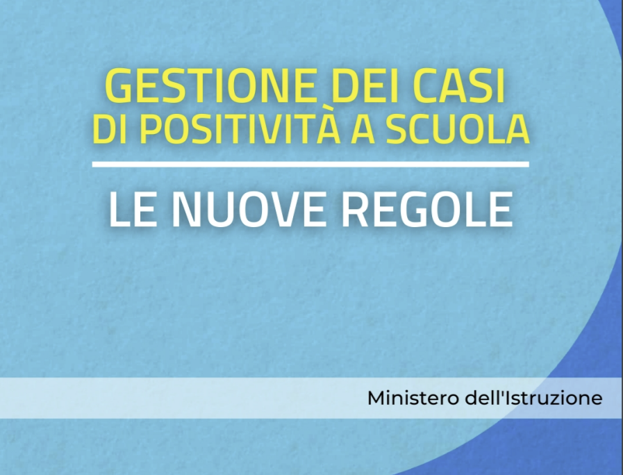 gestione dei casi di positività a scuola